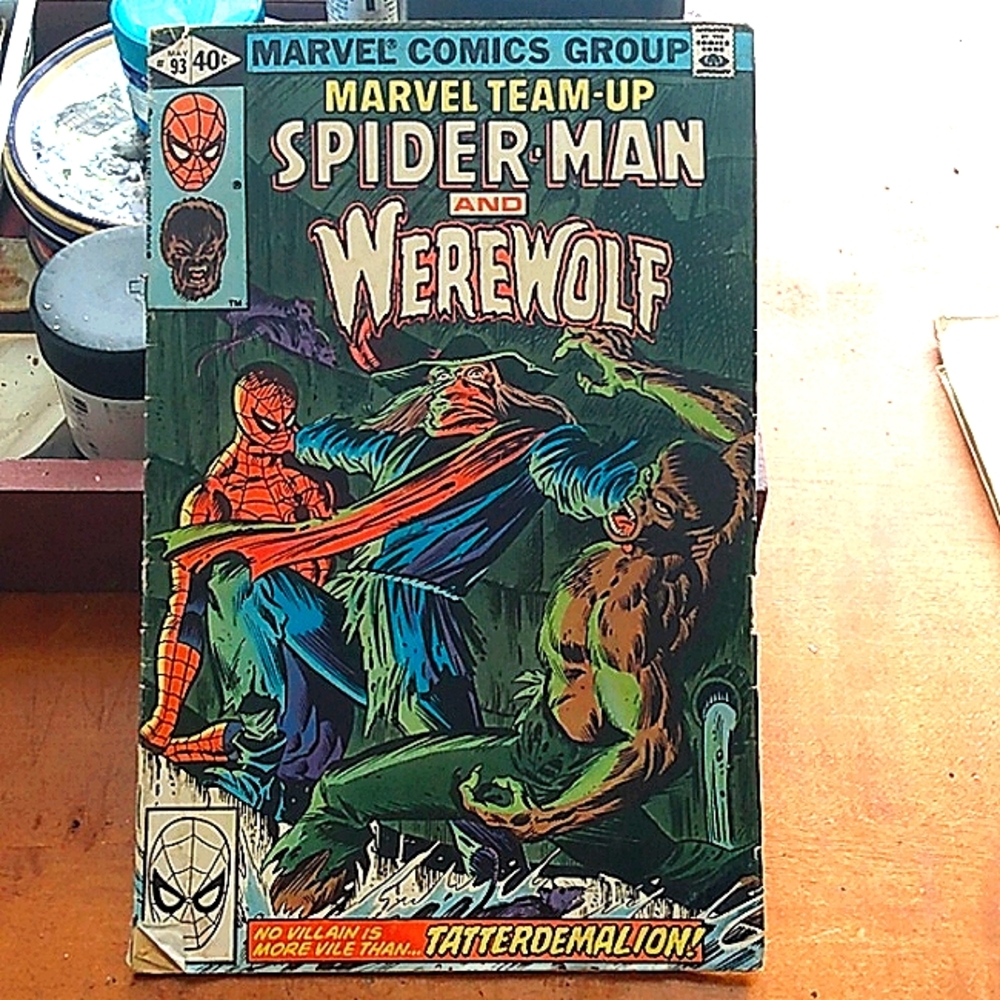 Marvel comic book/ Spiderman and Werewolf 1980